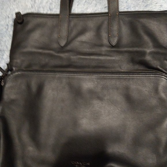 Coach Men's crossbody foldover tote/messenger bag f50712 - Picture 1 of 8